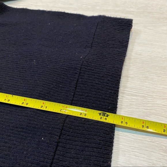 Moschino Jeans Wool Crewneck Knit Sweater Dots Dark Blue Womens Large - Picture 10 of 12